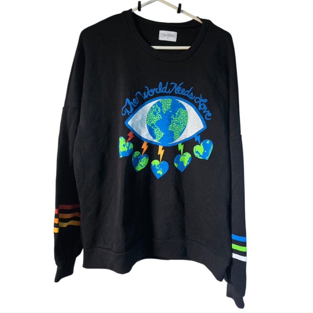Lauren Moshi Sierra World Eye Love sweatshirt - Picture 7 of 14